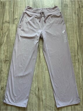 ASICS lilac Wide-Leg Joggers comfort yoga volleyball athletic athleisure